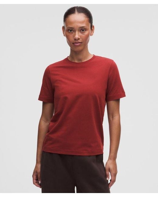 lululemon athletica Red – The Classic Jersey Tee – – Size Large