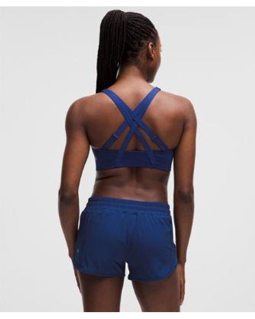 lululemon athletica Blue – Energy Zip-Front Sports Bra High-Support, B–G Cups – – Size 6