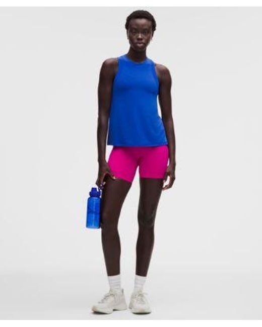 lululemon athletica Blue Jersey Training Tank Top