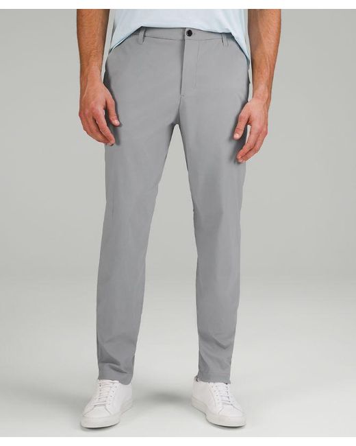 lululemon athletica Gray Commission Classic-tapered Golf Trousers - 34" - Color Grey - Size 28 for men
