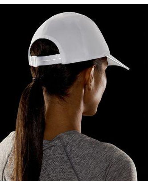 lululemon athletica White – Fast And Free Running Hat – – Size Large/Xl