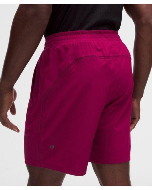 lululemon athletica Red – Pace Breaker Lined Shorts – 7" – Size Large for men