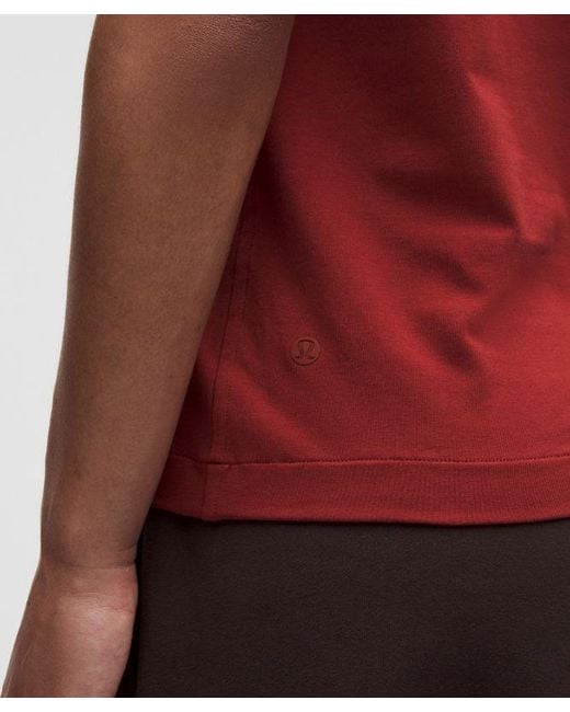 lululemon athletica Red – The Classic Jersey Tee – – Size Large