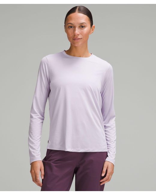 lululemon athletica Purple Ultralight Hip-length Long-sleeve Shirt