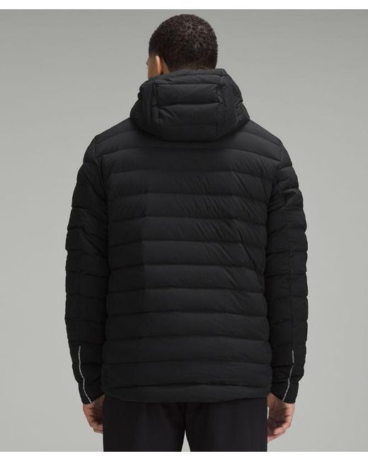 lululemon athletica Black – Navigation Stretch Down Hoodie – – Size Large for men