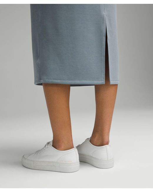 lululemon athletica Blue Softstreme High-rise Midi Skirt