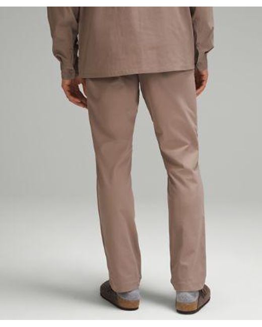 lululemon athletica Natural Abc Classic-fit Trousers 30"l Warpstreme for men