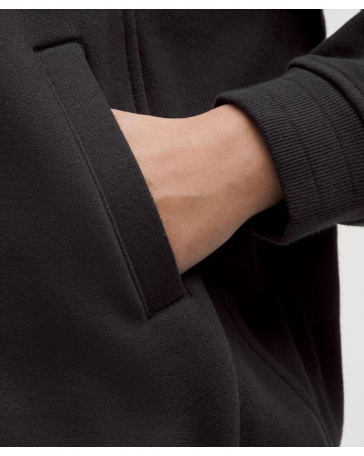 lululemon athletica Black Scuba Oversized Collegiate Jacket