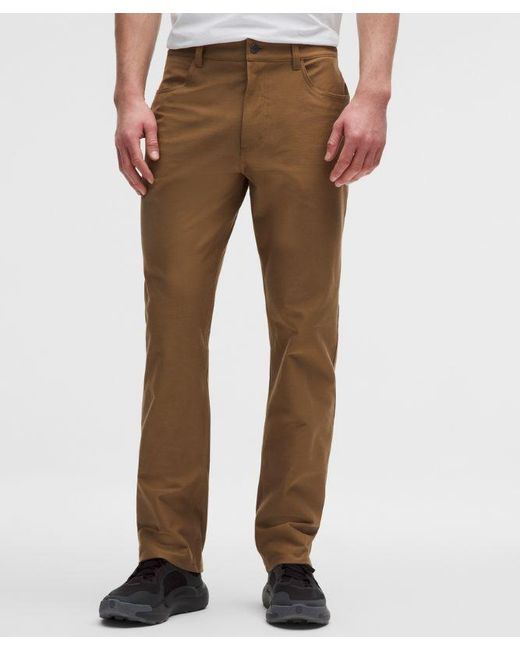 lululemon athletica Black – Easyfive Classic-Straight Trousers 30L – /Khaki – Size 12 for men