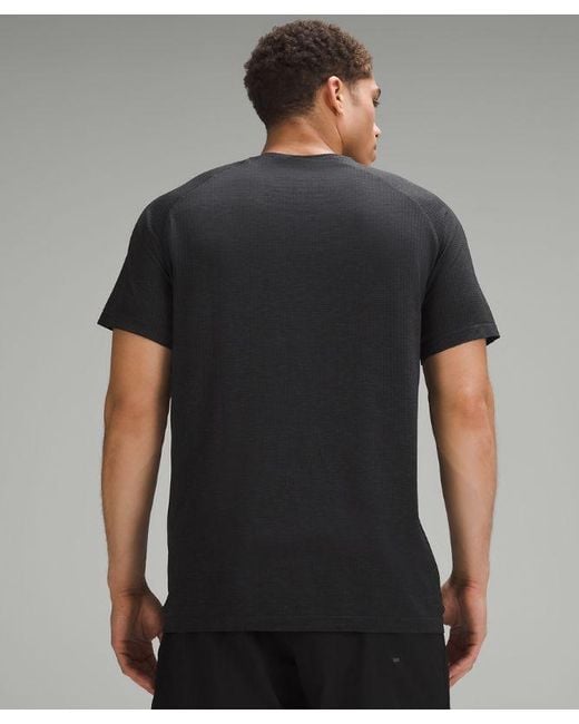 lululemon athletica Gray – Metal Vent Tech Short-Sleeve Shirt Logo – / – for men