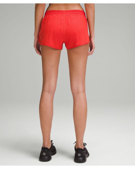 lululemon athletica Red Hotty Hot Low-rise Lined Shorts 2.5"