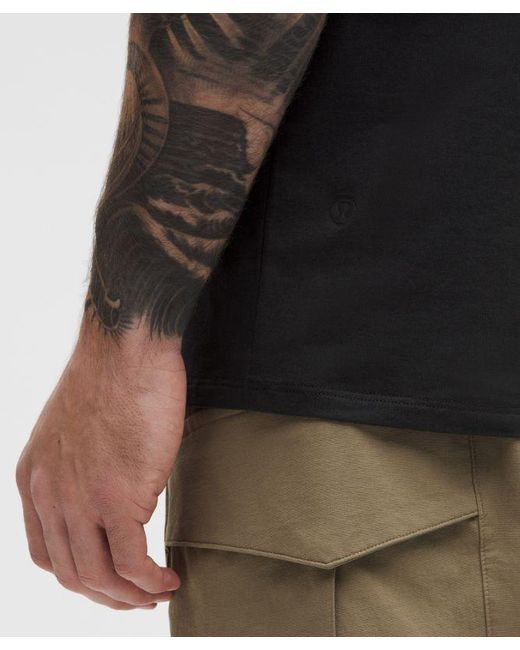 lululemon athletica Black Organic Cotton Classic-Fit T-Shirt for men