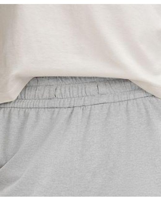 lululemon athletica Gray Soft Jersey Classic-fit Mid-rise Cropped Joggers