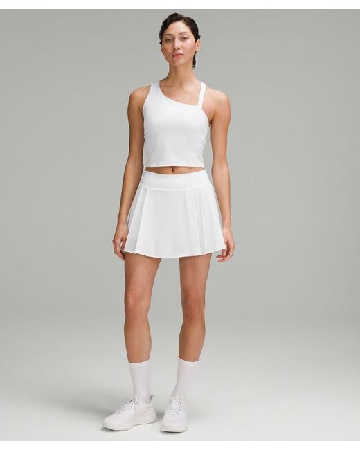 lululemon athletica White Side-pleat High-rise Tennis Skirt