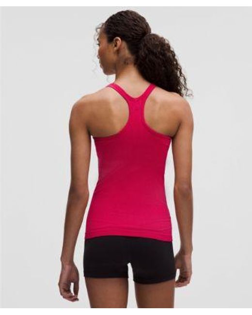 lululemon athletica Red – Ebb To Street Tank Top Light Support, B/C Cup – – Size 16