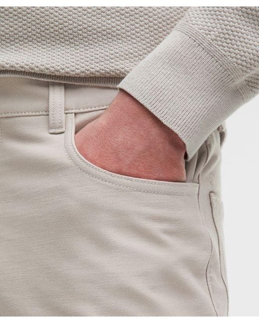 lululemon athletica Gray – Easyfive Classic-Straight Trousers 32L – Color Khaki – Size 12 for men
