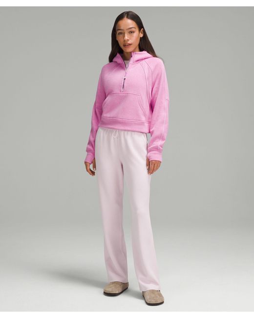 Lululemon Scuba Oversized Half-Zip Hoodie Pink Peony M/L Size M