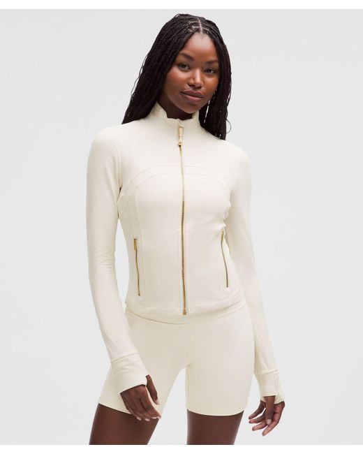 lululemon Define Cropped Jacket in Natural | Lyst