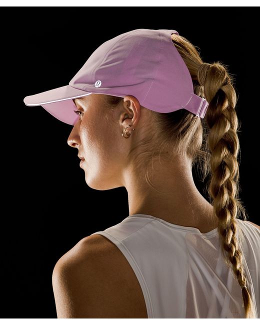 lululemon athletica Pink Fast And Free Ponytail Running Hat