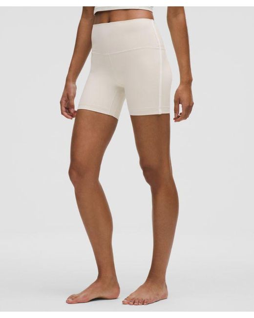 lululemon athletica White Align High-Rise Side-Stripe Short 6"