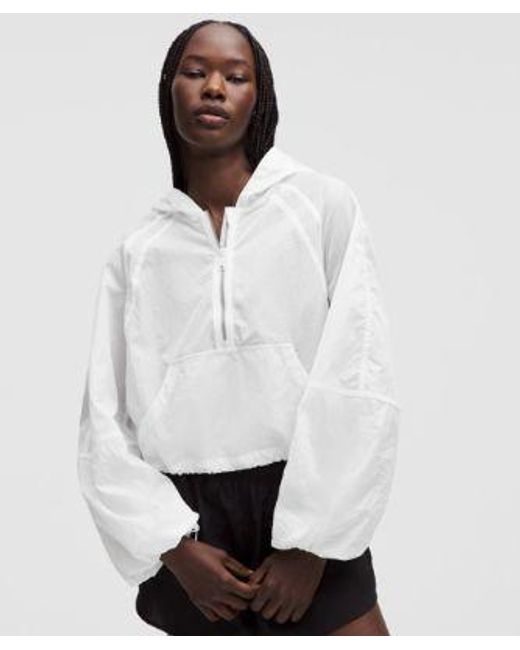 lululemon athletica White Scuba Cropped Anorak