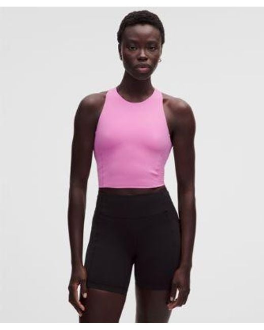 lululemon athletica Red Swift Speed Cropped Tank Top