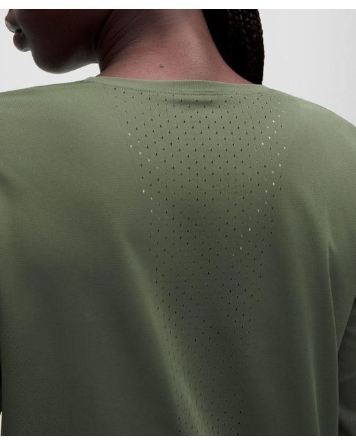 lululemon athletica Green – Fast And Free Long-Sleeve Shirt – – Size Large