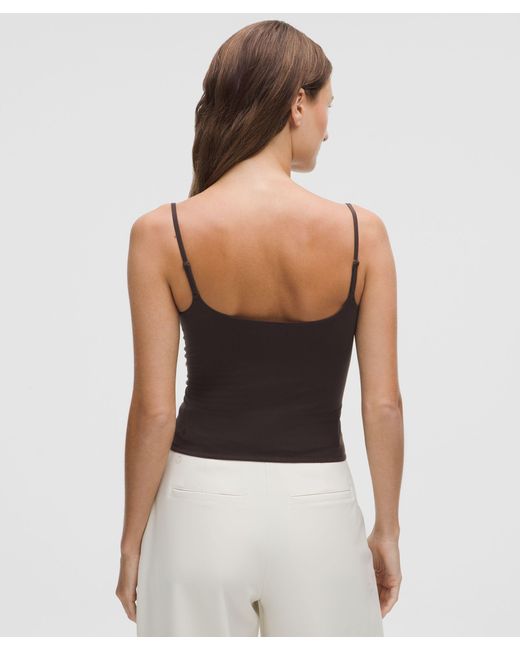 lululemon athletica Black Wundermost Ultra-Soft Nulu Spaghetti-Strap Adjustable Cami