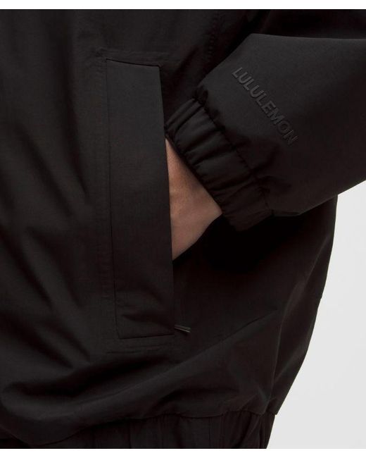 lululemon athletica Black Waterproof Cinch-Hem Jacket for men