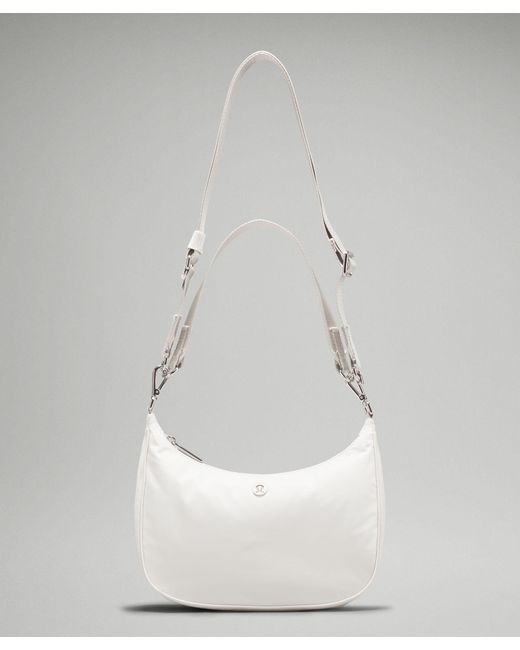 lululemon mini shoulder bag white lululemon Adjustable Mini Shoulder Bag 3L in White