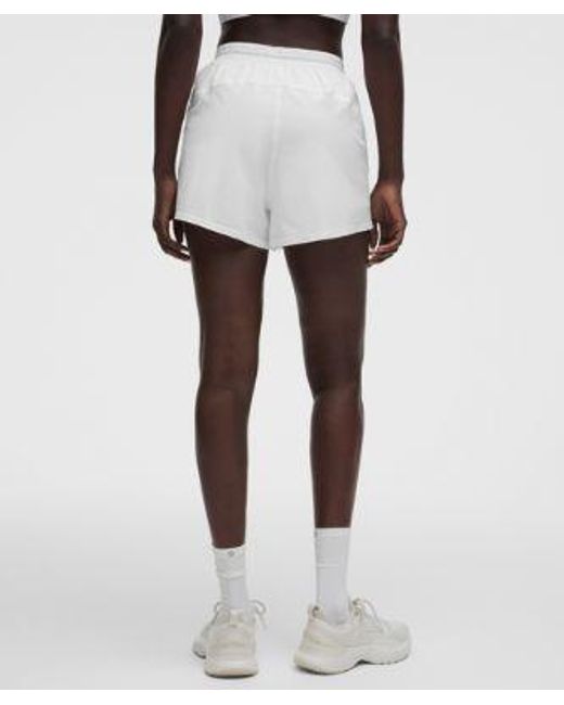 lululemon athletica White – Court Rival High-Rise Shorts – 3" – – Size 4
