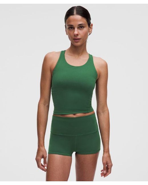 lululemon athletica Green Wunder Train Racerback Tank Top