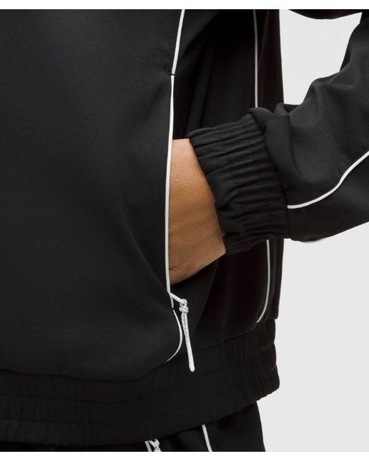 lululemon athletica Black Brentwood Track Jacket