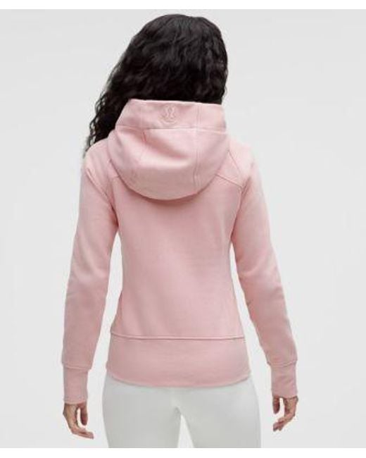 lululemon athletica Red Scuba Full-Zip Hoodie