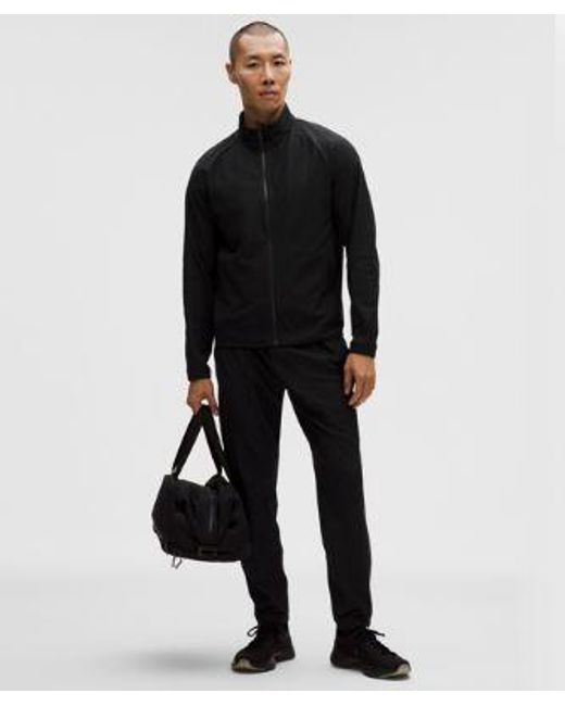 lululemon athletica Black Knit Warm-Up Jacket for men