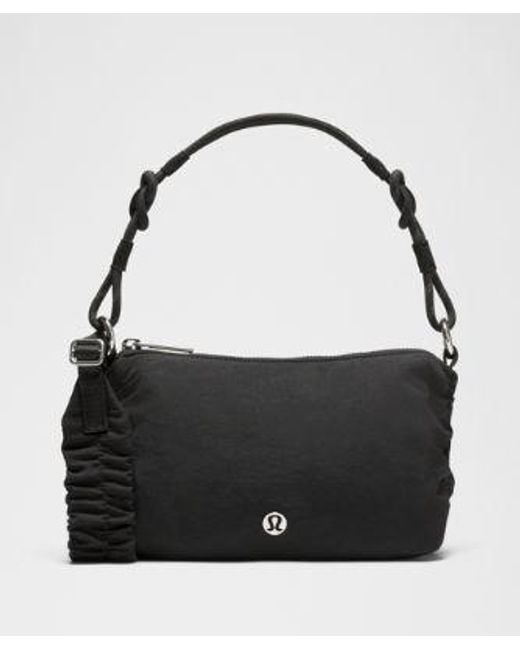 lululemon athletica Black Ruched Shoulder Bag Mini 1.5L