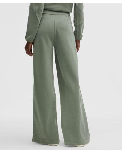 lululemon athletica Green – Brushed Softstreme Pintuck High-Rise Wide-Leg Pants Regular – /Pastel –