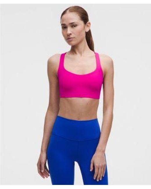 lululemon athletica Pink Flexyflex Strappy Yoga Bra
