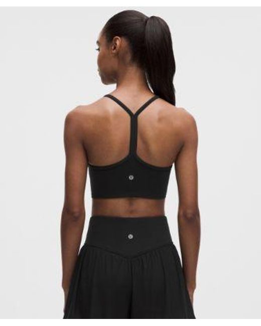 lululemon athletica Black Flow Y Ruched Bra