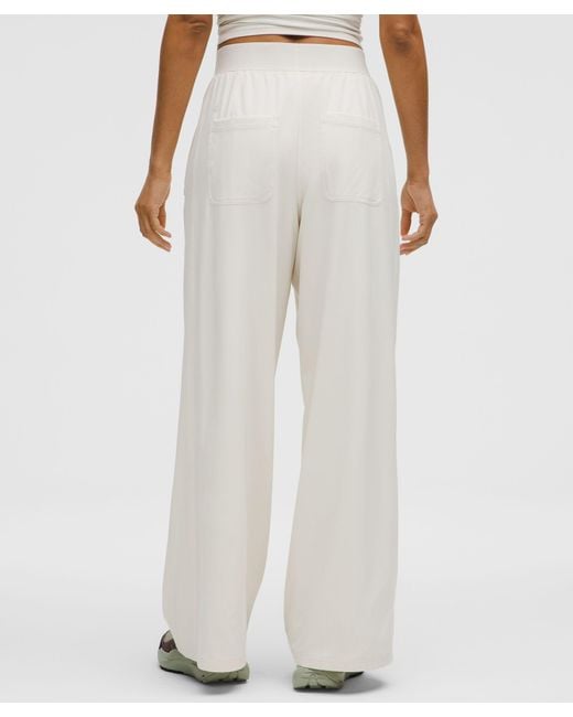 lululemon athletica White Swift High-Rise Wide-Leg Pant