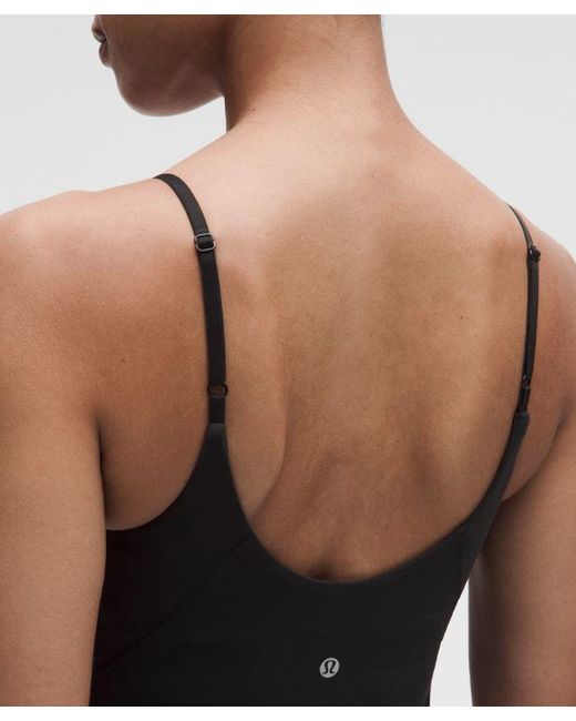 lululemon athletica Black Align Cami Bodysuit 6"