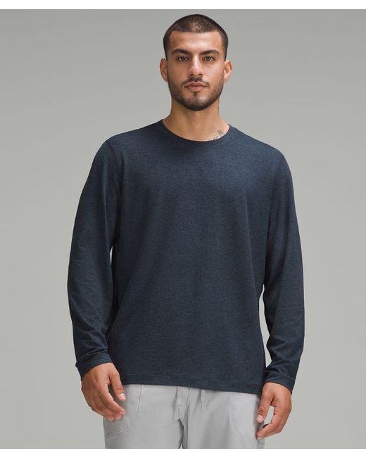lululemon athletica Blue – Soft Jersey Long-Sleeve Shirt – – Size Large for men