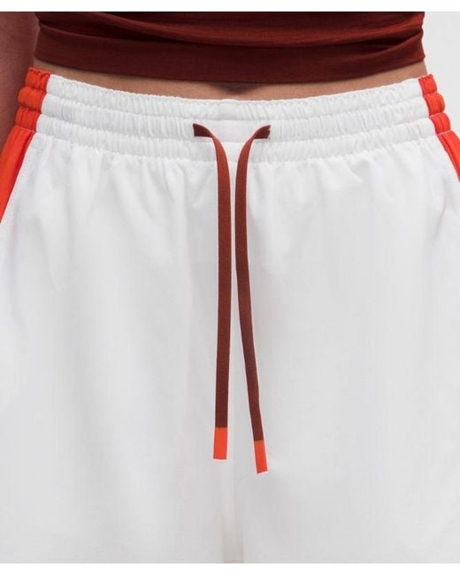 lululemon athletica Red – Court Champ Side-Pleat High-Rise Tennis Shorts – 3" – – Size Large