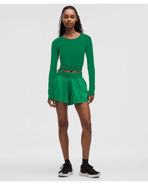 lululemon athletica Green Shake It Out High-Rise Running Short 2.5"