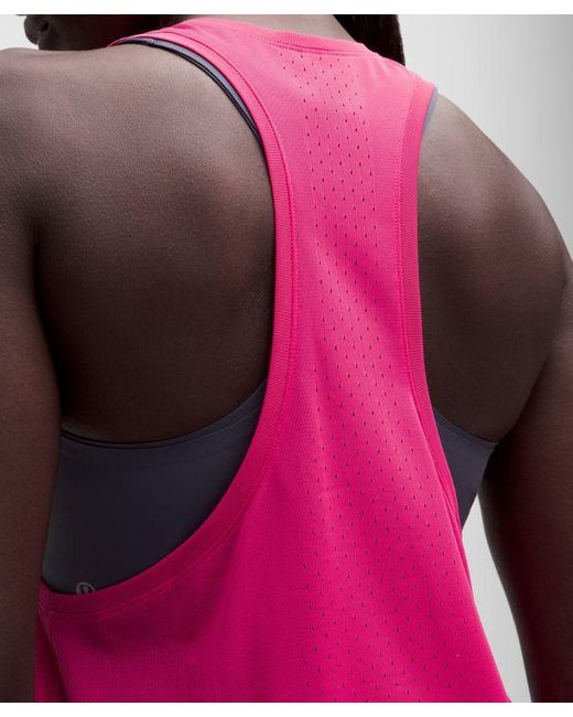 lululemon athletica Pink Fast And Free Singlet