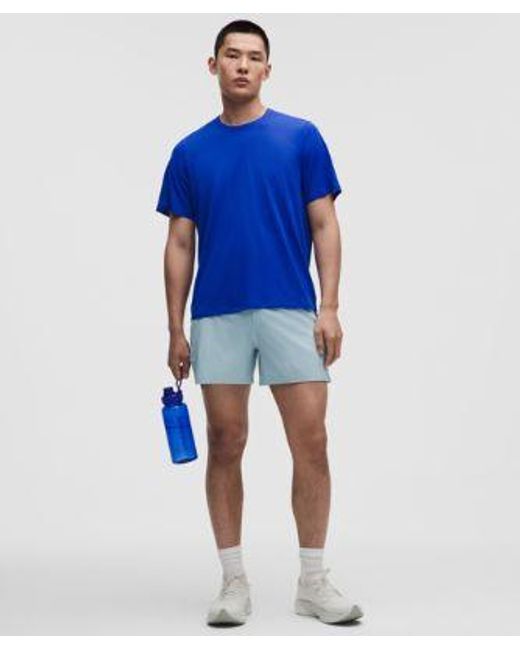 lululemon athletica Blue – Pace Breaker Linerless Shorts – 5" – – Size Large for men