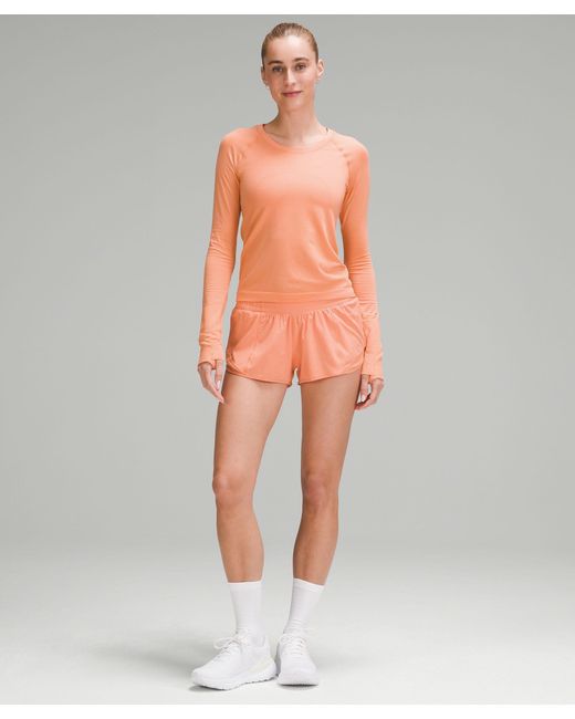 lululemon athletica Orange Swiftly Tech Long-sleeve Shirt 2.0 Race Length