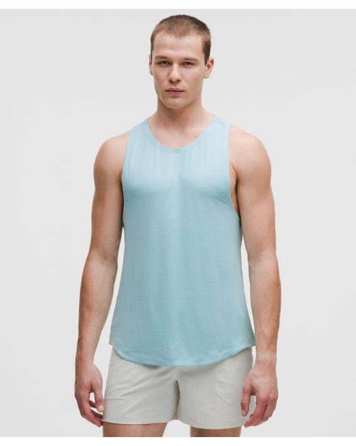 lululemon athletica Blue License To Train Tank for men