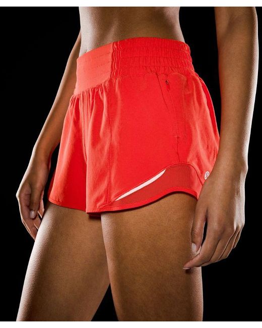 lululemon athletica Hotty Hot High-rise Lined Shorts - 2.5" - Color Red/bright Red - Size 10