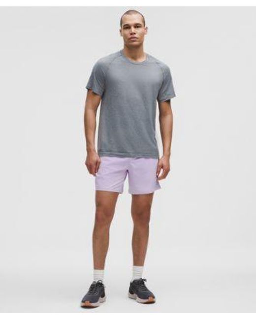 lululemon athletica Blue Pace Breaker Linerless Short 7" for men